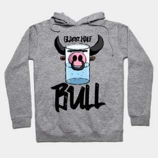 Glass Half Bull Funny Cows Lover Gift Hoodie